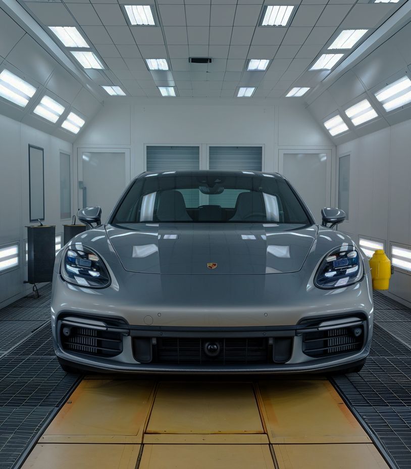 Porsche-completed-in-paint-booth-Aliotos-Auto-Body-San-Francisco