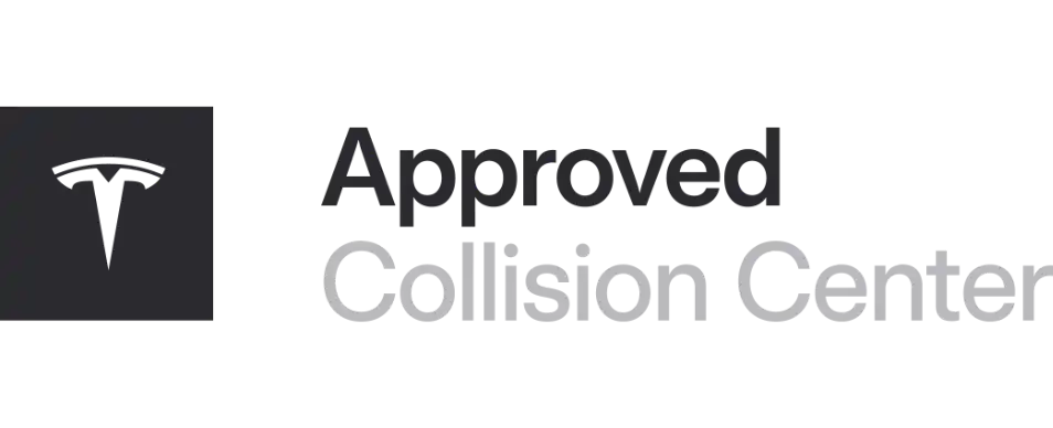 tesla certified collision repair logo