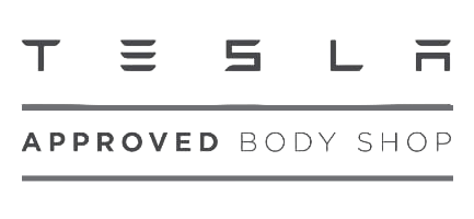 Tesla approved body shop logo