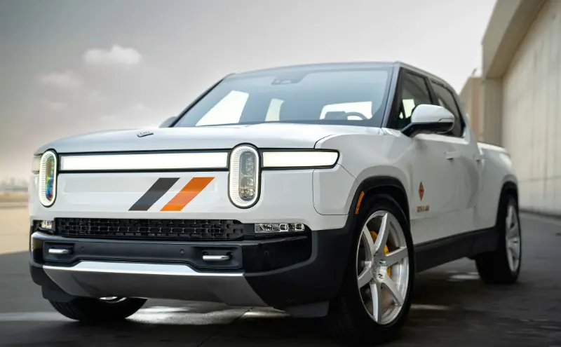 rivian certified collision repair truck
