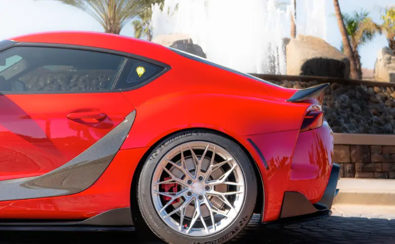 toyota certified repair to red supra