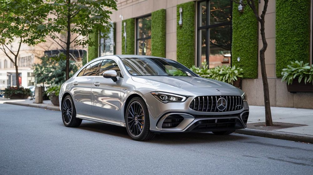 Mercedes sitting on street Alioto’s San Francisco