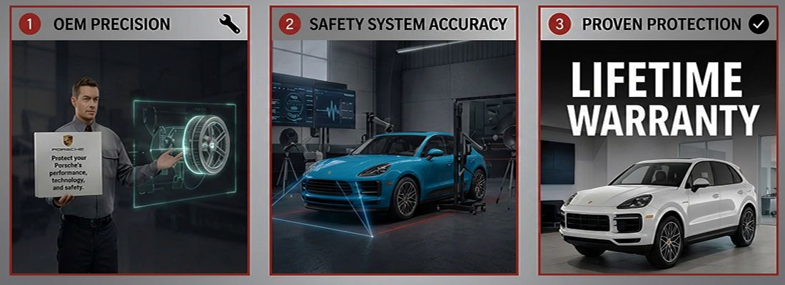 Porsche showing ADAS and Lifetime Warranty on Certified Repairs Alioto’s Auto Body San Francisco Porsche-showing-ADAS-and-Lifetime-Warranty-on-Certified-Repairs-Aliotos-Auto-Body-San-Francisco